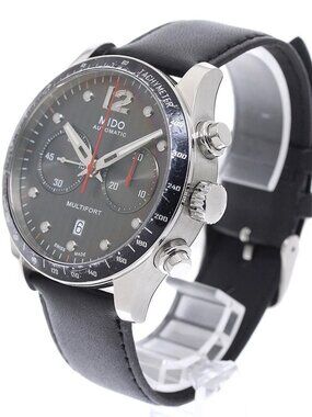 MIDO Multifort Chronograph M025627 Date gray Dial Automatic Men's Watch_970903